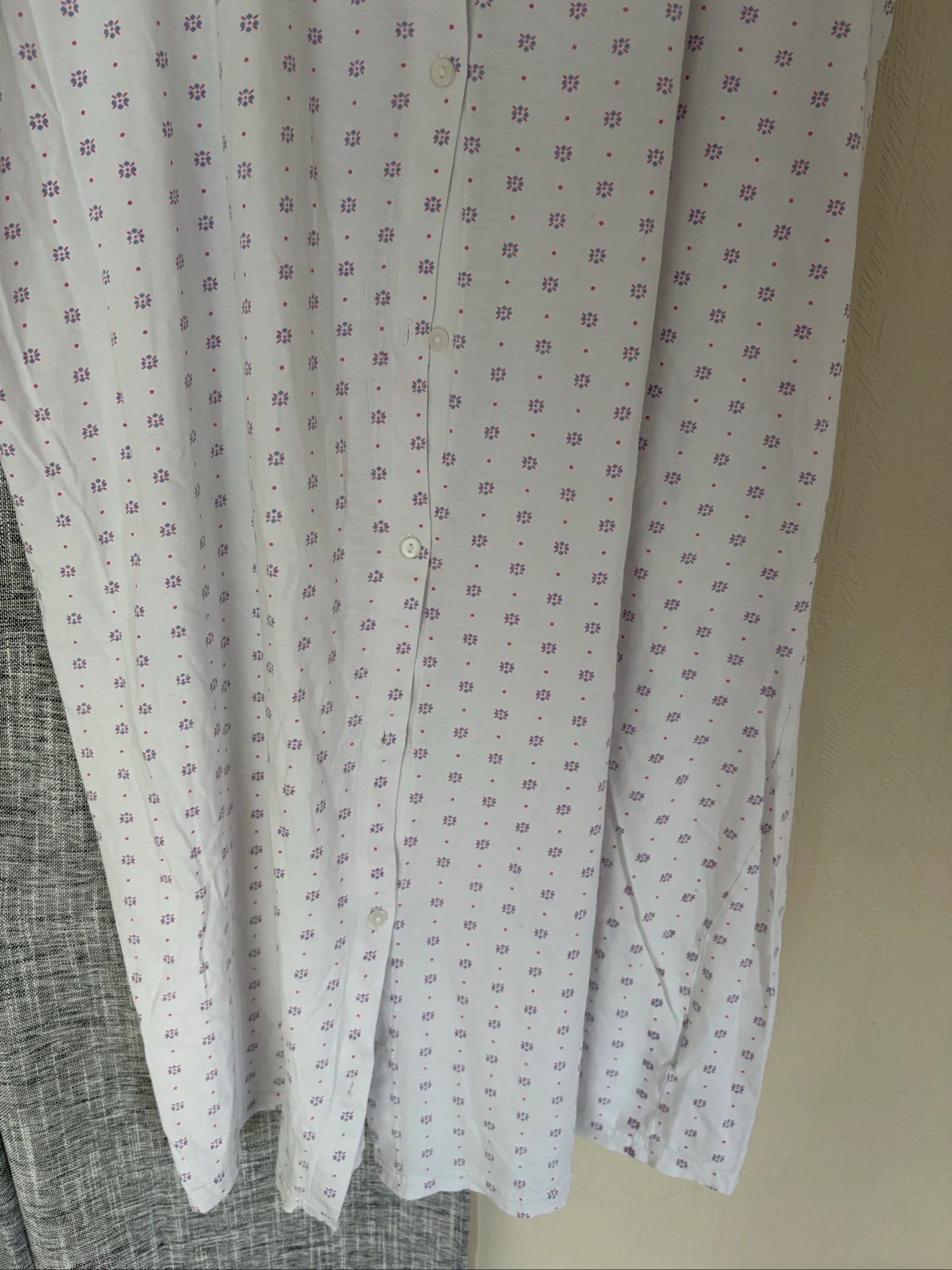 Women's 52 white 100% cotton nightgown – photo 6